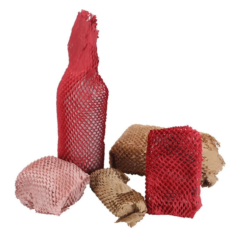 30CM/38CM/50CM*250M Packaging Wrapping Paper Kraft Cushion Honeycomb Paper Roll - Image 4 of 4