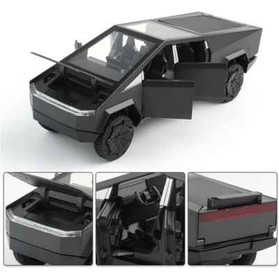 1/32 Scale Tesla Pickup Truck Alloy Car Model Diecast Metal with Sound Light