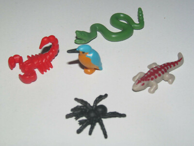 Playmobil Accessoire Lot X5 Animaux Scorpion Marmotte Lezard Bebe Croco Rat Playmobil Lenka Creations Toys Hobbies