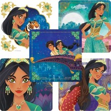 25 Disney Aladdin Jasmine Stickers Party Favors Birthday Envelope Seal Cards