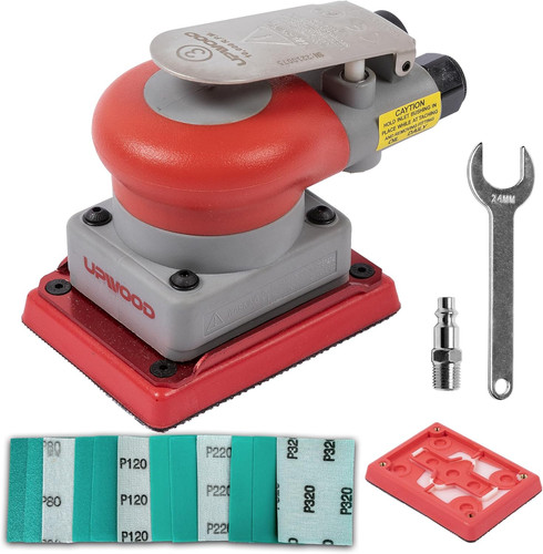 Pneumatic Random Orbital Sander 3 X 4-Inch Light Weight Palm Sander 1/8 ...