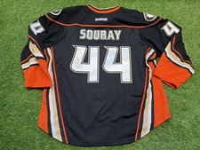 Game Worn 2013 Sheldon Souray Anaheim Ducks Hockey Jersey Sz 58+
