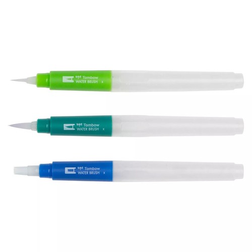 Tombow 56253 Water Brush 3-Pack. Easily Blend Water-Based Markers Watercolor ... - Picture 3 of 6
