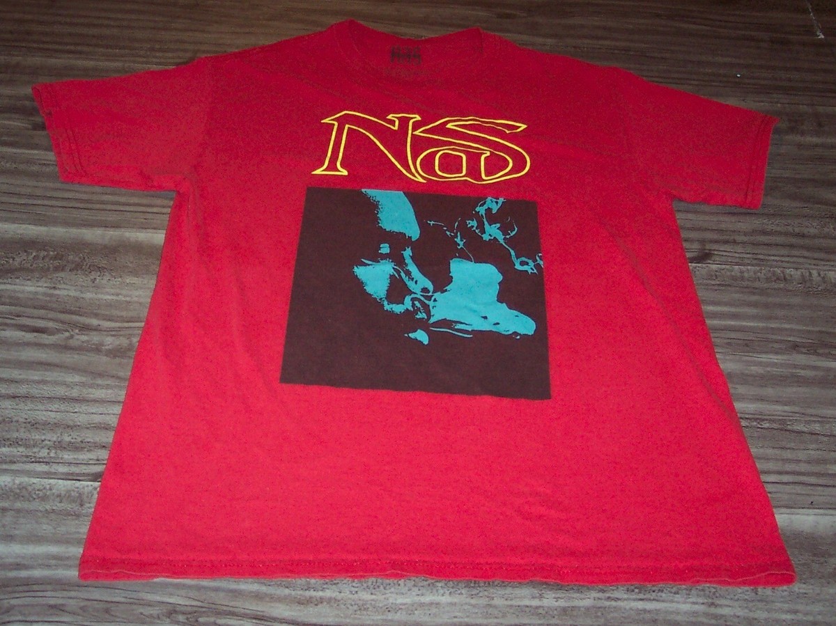 NAS ビンテージ ラップT raptee Lサイズ　オフィシャルプロモ 2025年最新】NAS tシャツ hiphopの人気アイテム - メルカリ