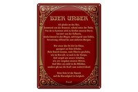 Blechschild Alkohol 30X40 Cm Prost Bier Unser Geschenk Metall Deko Schild