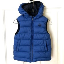 Mayoral Toddler Revirsable Blue Insulated Puffer Zip Vest, Size 3