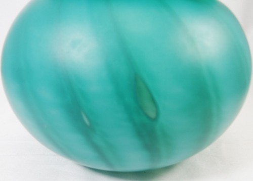 FENTON GLASS TURQUOISE Vase / Rose Bowl 5.75" tall NEW NEVER USED made in USA - Picture 4 of 5