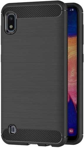 Coque Carbon pour Samsung S10 Plus S9 S8 A10 A20e A40 A50 J6 + Vitre Protection - Photo 10/13
