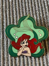 Disney Japan Ariel Green Border Pin Mickey & Pals Store Pin LE Mermaid Pin 13583