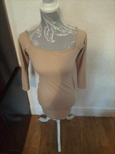 Ladies PLT Size 4 Camel Long Sleeved Dress