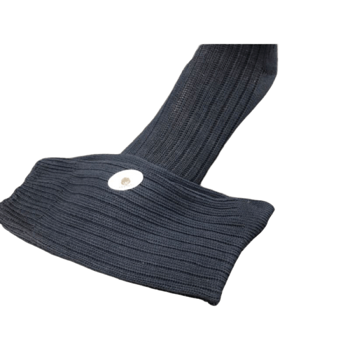 mens organic cotton dress socks Maggie's Organics Organic Cotton Beekeeper Dress Socks, Black/Grey / M