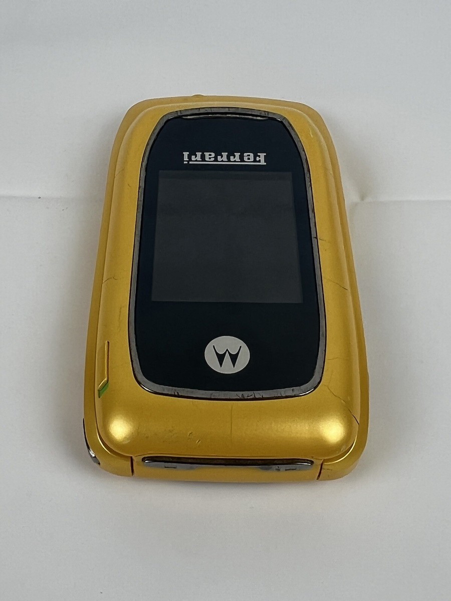 Nextel Motorola i897 Ferrari Flip Cellular Yellow | eBay