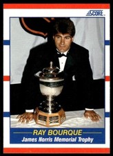 1990 SCORE NHL HOCKEY 😎 Ray Bourque, Boston Bruins #363 - NORRIS TROPHY 😎