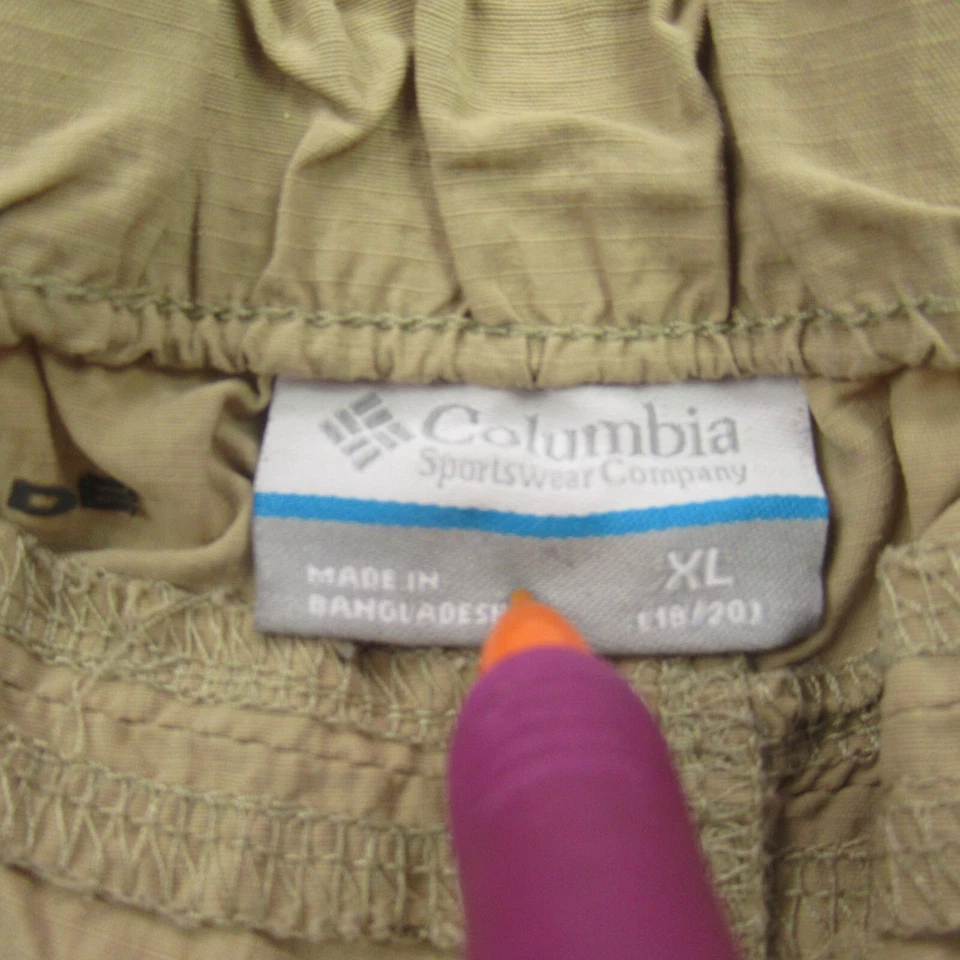 Pantalones Cortos Columbia Niños XL Ligeros Cintura Elástica Bolsillos Exterior Foto 3 de 4