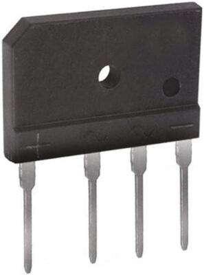 1 x Dioden inkl. GBJ610-F, Brückengleichrichter, 6A 1000V, 4-Pin GBJ