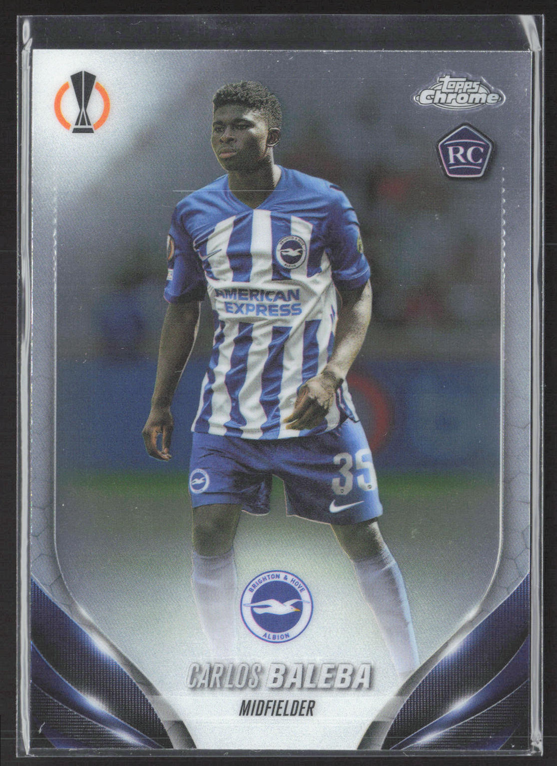 Carlos Baleba 2023-24 Topps Chrome UEFA Club Competitions #113 RC