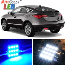 4 x Premium Blue LED Lights Interior Package Deal for Acura ZDX 2010-2012 + Tool