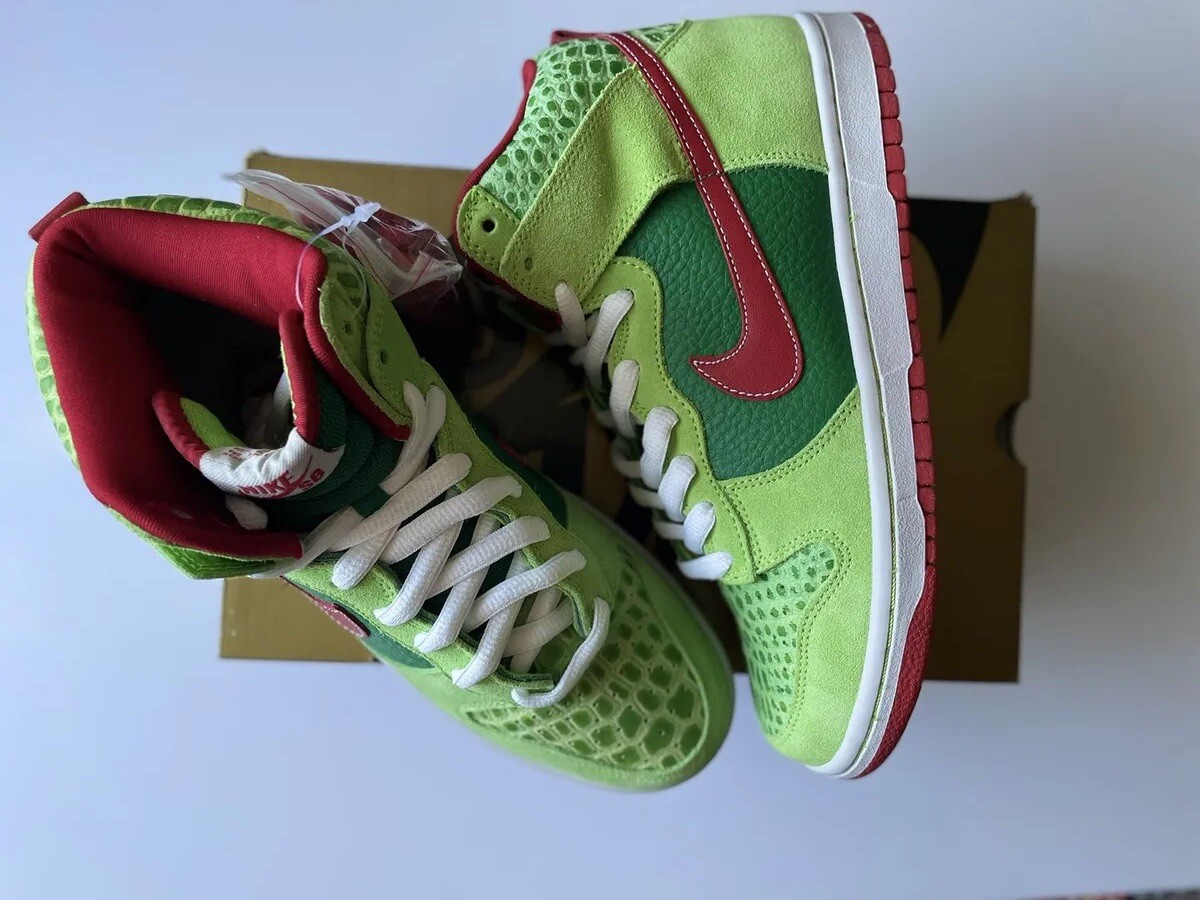 靴 Nike SB Dunk High Pro Dr. Feelgood Nike Dunk High Pro SB Dr. Feelgood Green 305050-362 Motley