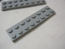 Lego x6 Light Bluish Gray 2x8 Plates, #3034 (028-51)