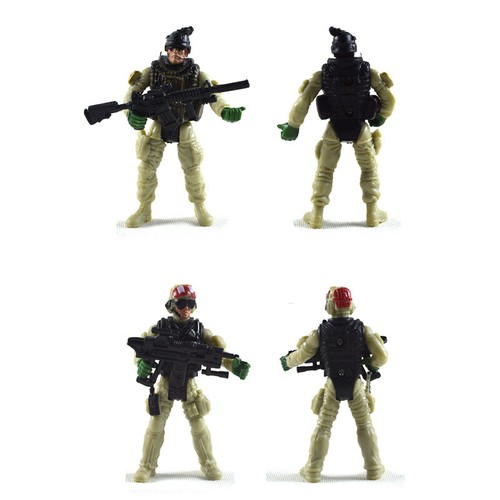 6 IN 1 Special Force Army SWAT Soldiers Action Figure Mlitary Model Display 1:18 - Picture 5 of 9