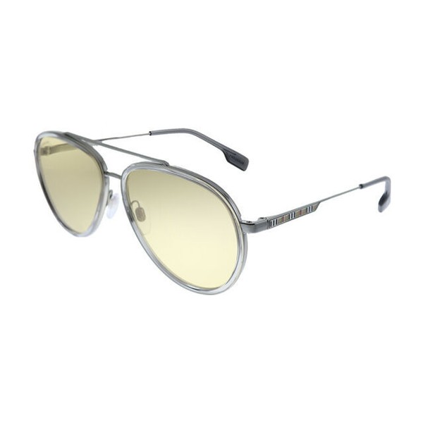 Burberry Oliver BE 3125 1003/8 Gunmetal Metal Aviator Men's Sunglasses