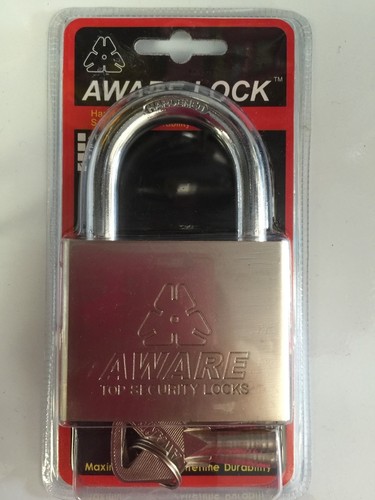 60mm Aware Top Security Padlock Heavy Duty With 3 Keys Lock