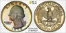 Toned 1979 S Type 2 PR 69 DCAM Washington Quarter PCGS Graded Certified Slab 85