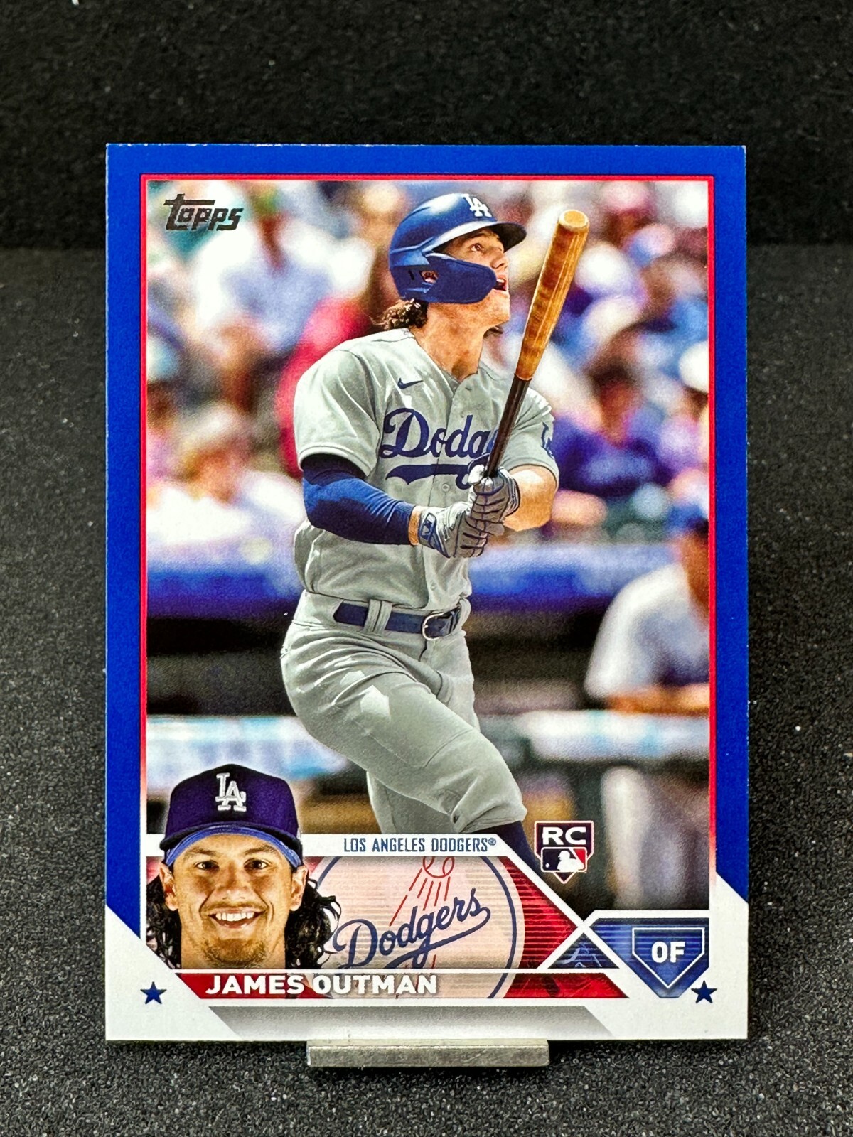 2023 Topps  JAMES OUTMAN  RC  #395  Royal Blue