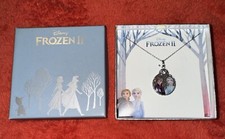 Disney Elsa and Anna Frozen II Silver Plated Pendant Necklace 0413