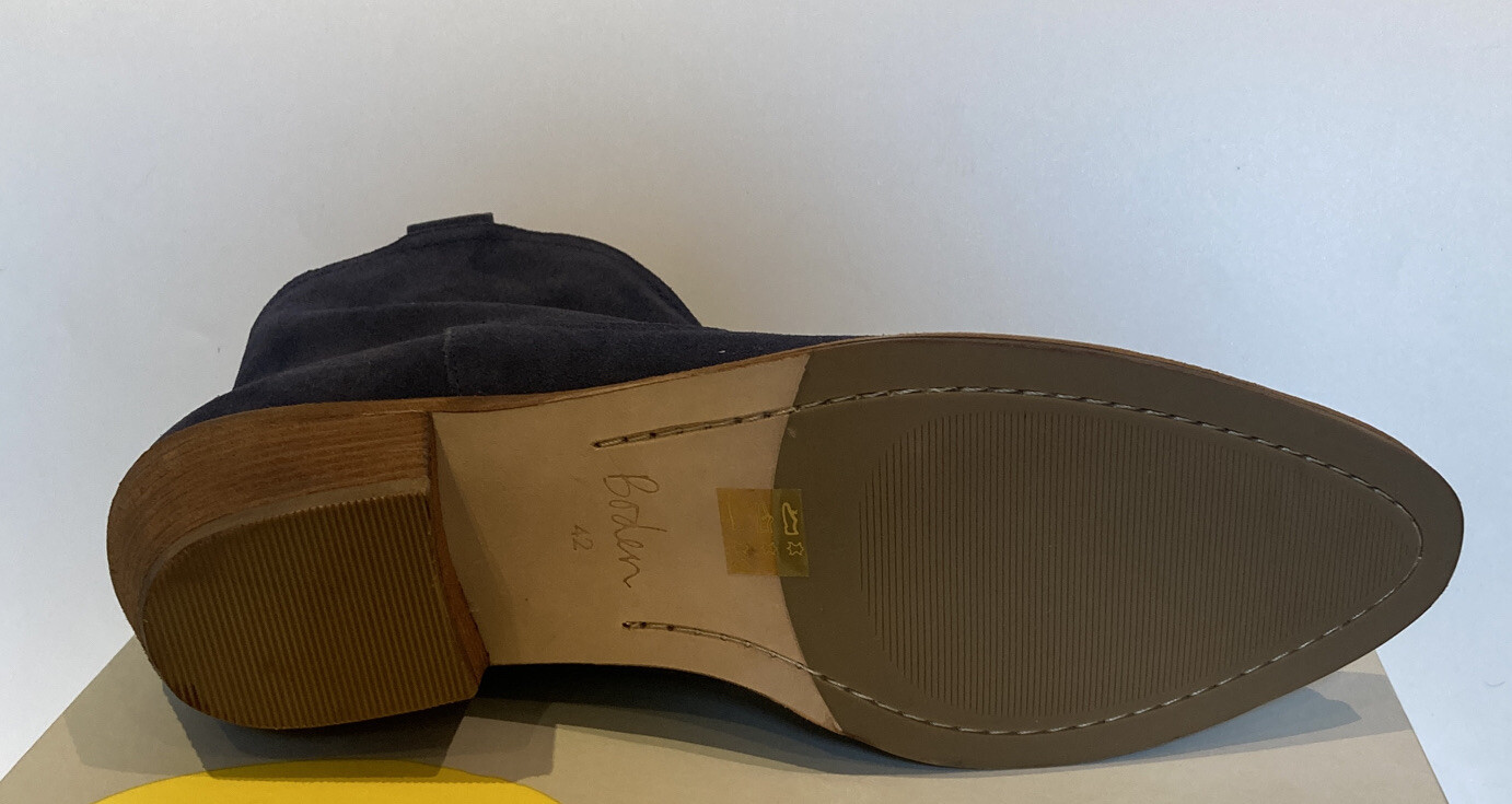 Ankle Boots Navy Suede Size 