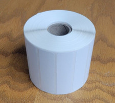 Direct Thermal 3" x 0.75" Paper Labels on 1" core for small printers - 12 ROLLS