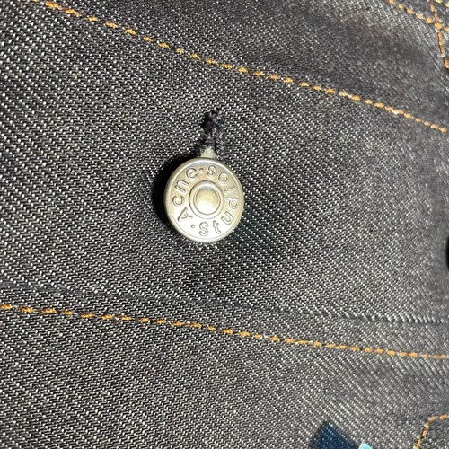 Acne Bla Konst Cliff Denim Trucker Jacket Italy Size 36 - Picture 6 of 9