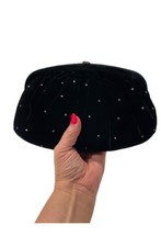 Vtg 60’s Mm Morris Moskowitz Hand Bag Satin Coin Purse Black Velvet Rhinestones