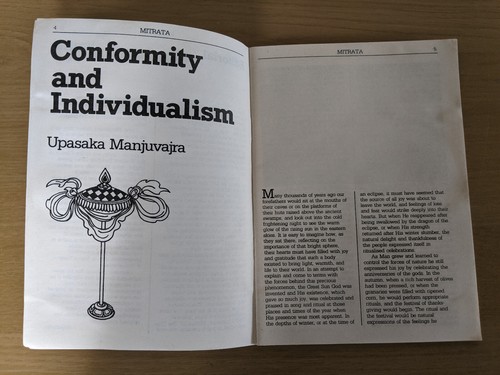 Mitrata 33 (August 1981) Conformity and Individualism Edited by Upasaka Nagabodh - Picture 4 of 6