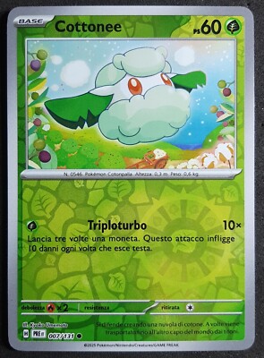 COTTONEE 007/131 Reverse Holo in Deutsch Pokemon Prismatische Evolutions (PRE)