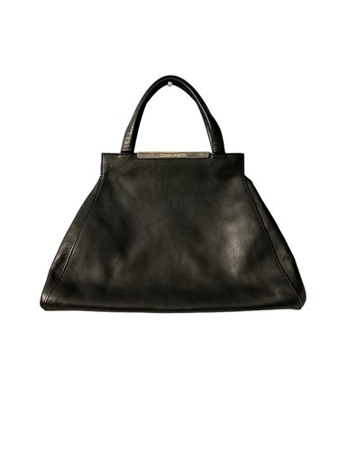 Sonia Rykiel Paris Handtasche 100% Kroko-Prägung Kalbsleder 99-27-14858 schwarz
