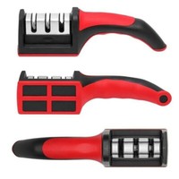 MesserschäRfer 3 Stufen Messerschleifer Hand SchäRfer FüR Stahl & Keramikklingen