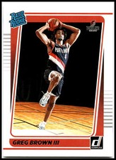 Greg Brown III #245 2021-22 Panini Donruss Rookie Blazers B0144A