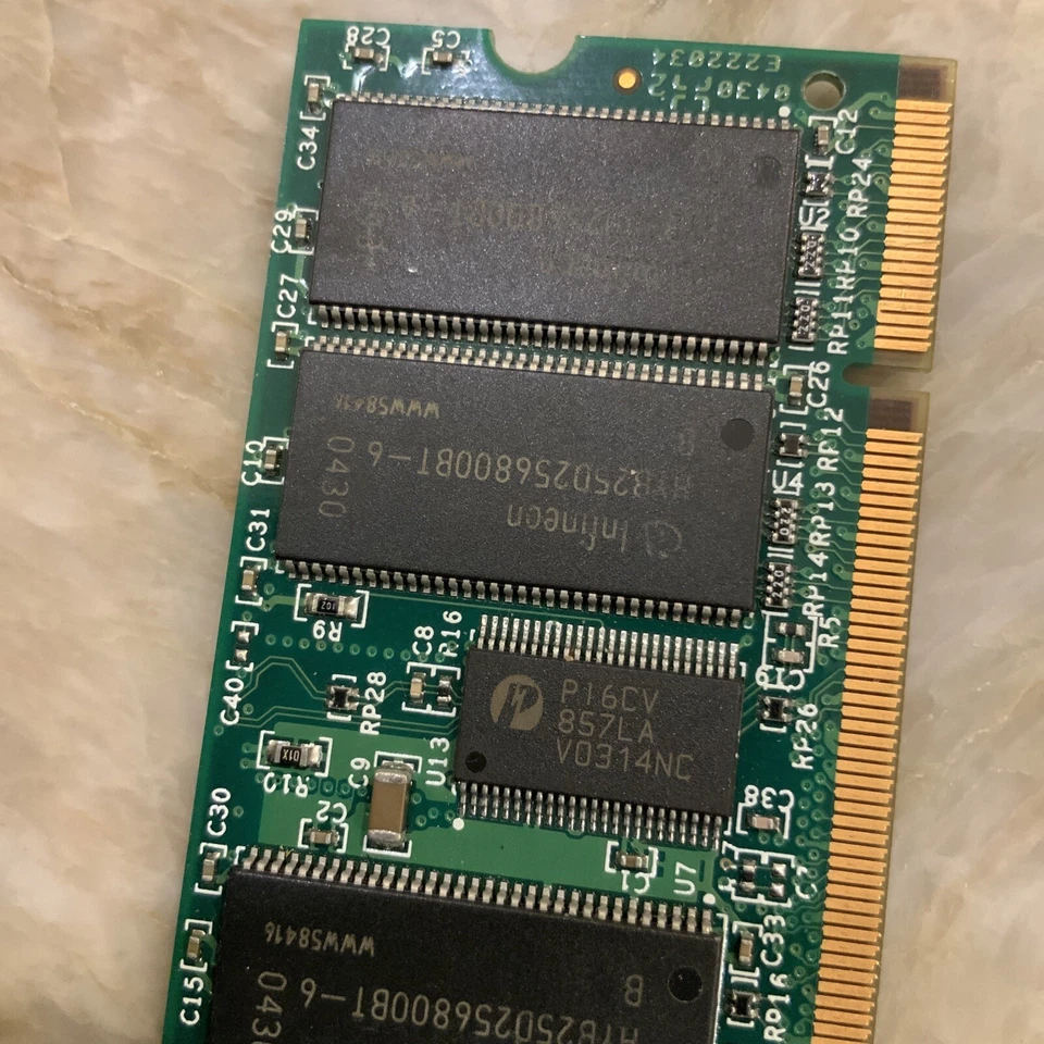 SMART MODULAR 256MB DDR SODIMM PC-2100 266MHZ 200-PIN ECC LAPTOP RAM 15-8847-01 - Image 3 of 4