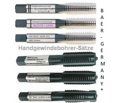 Gewindebohrer Baer M1 - M20 Handgewindebohrer Satz HSS Rechts / Links / HSSE-VA