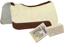Western Contoured Saddle Pad 30"x30" for Barrel Racing  Trail Riding, Free Clea