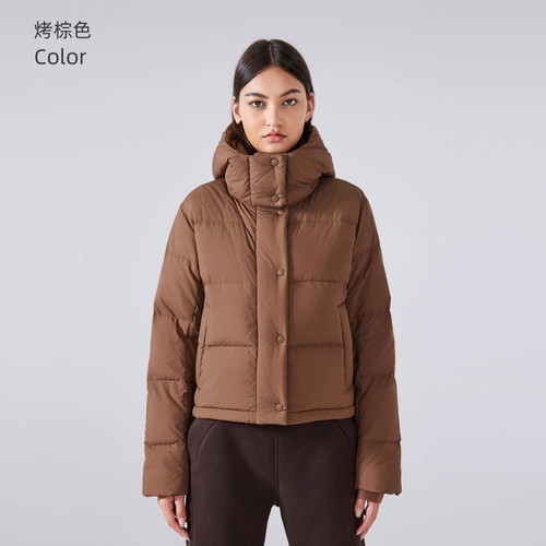 Women Puffer Jacket Quilted Down Hooded Small Medium Large Size 4 6 8 10 12 New - Picture 16 of 48