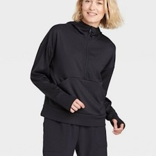All In Motion Ponte 1/2 Zip Sweatshirt 1/2 Zip Hooded Jacket Women's Size Large