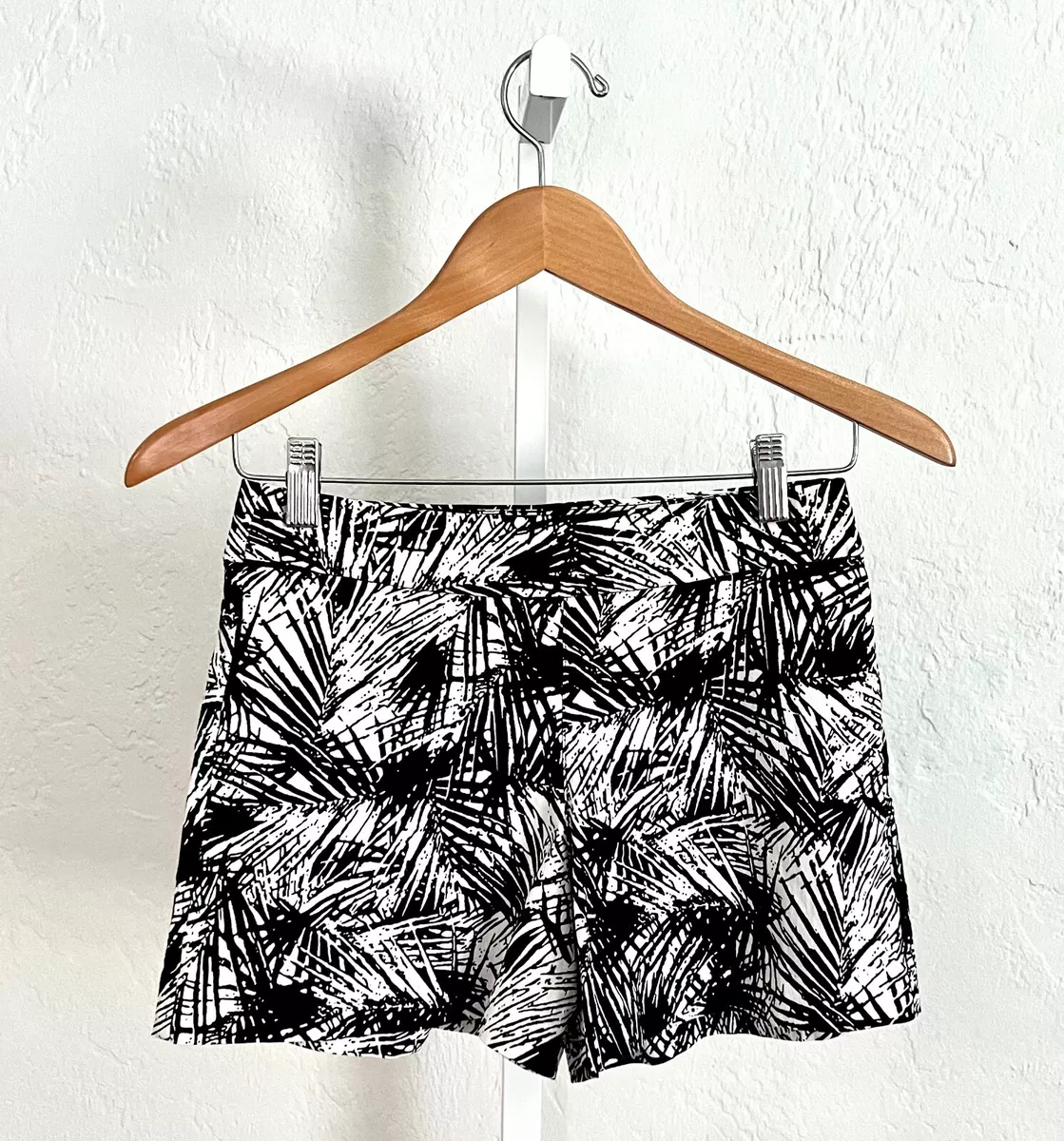 Margaret M Slimming Shorts Lily Blue Palm Short Size XS eBay