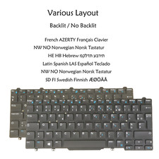 PC Keyboard for Dell Latitude 5495 7480 7490 E5450 E5470 E7450 E7470 Backlit /No