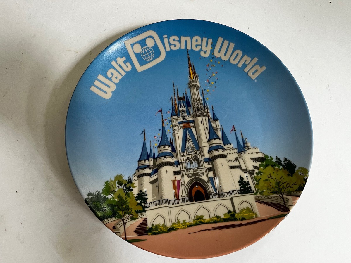 ディズニー シンデレラ城 プレート Vtg Walt Disney World Cinderella