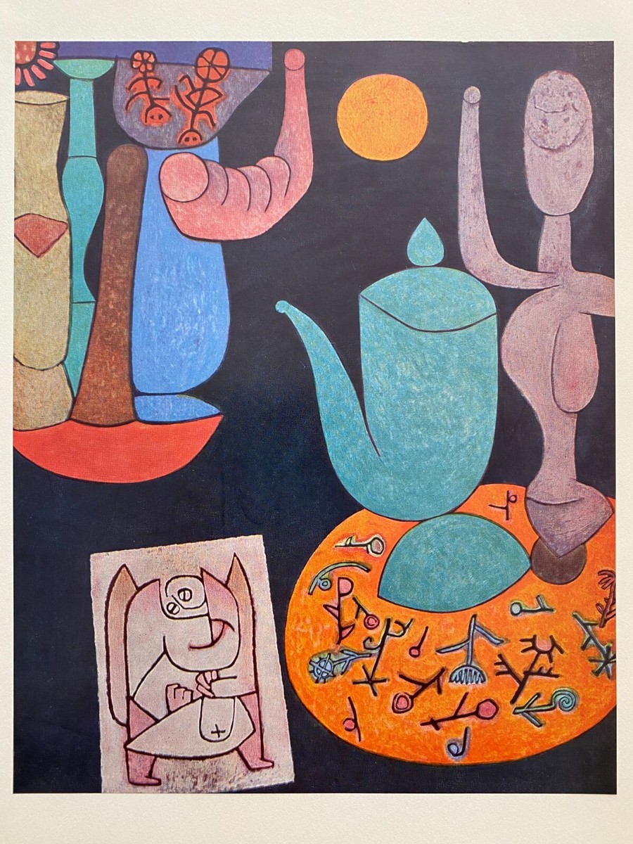 PAUL KLEE RARE VINTAGE 1955 1ST ED MODERNIST LITHOGRAPH PRINT