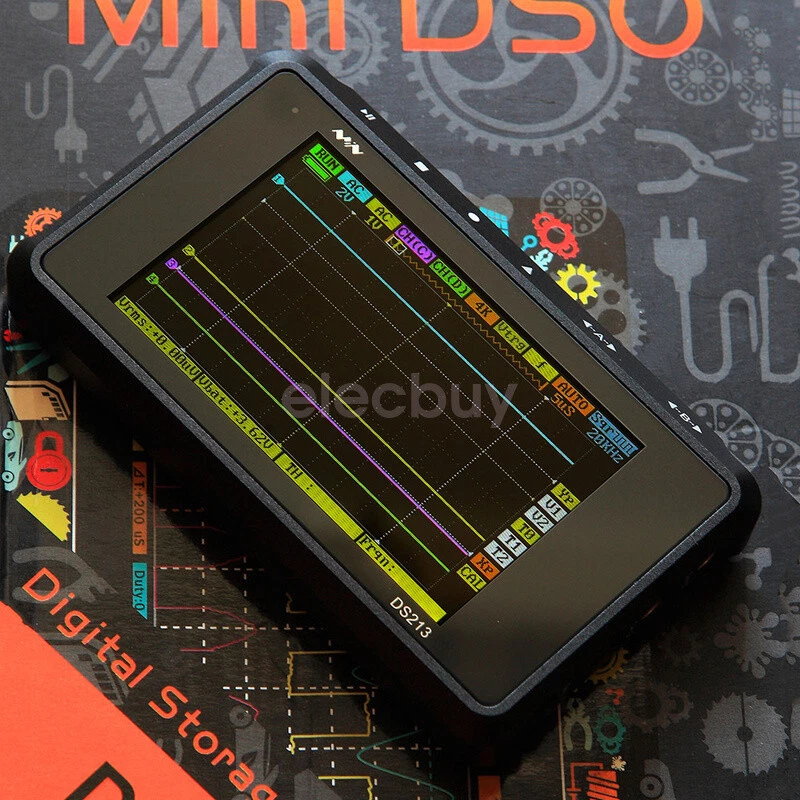 New DS213 MINI DSO 4 Channel 100MS/S DSO213 Nano Quad Digital Oscilloscope Kit - Image 3 of 4