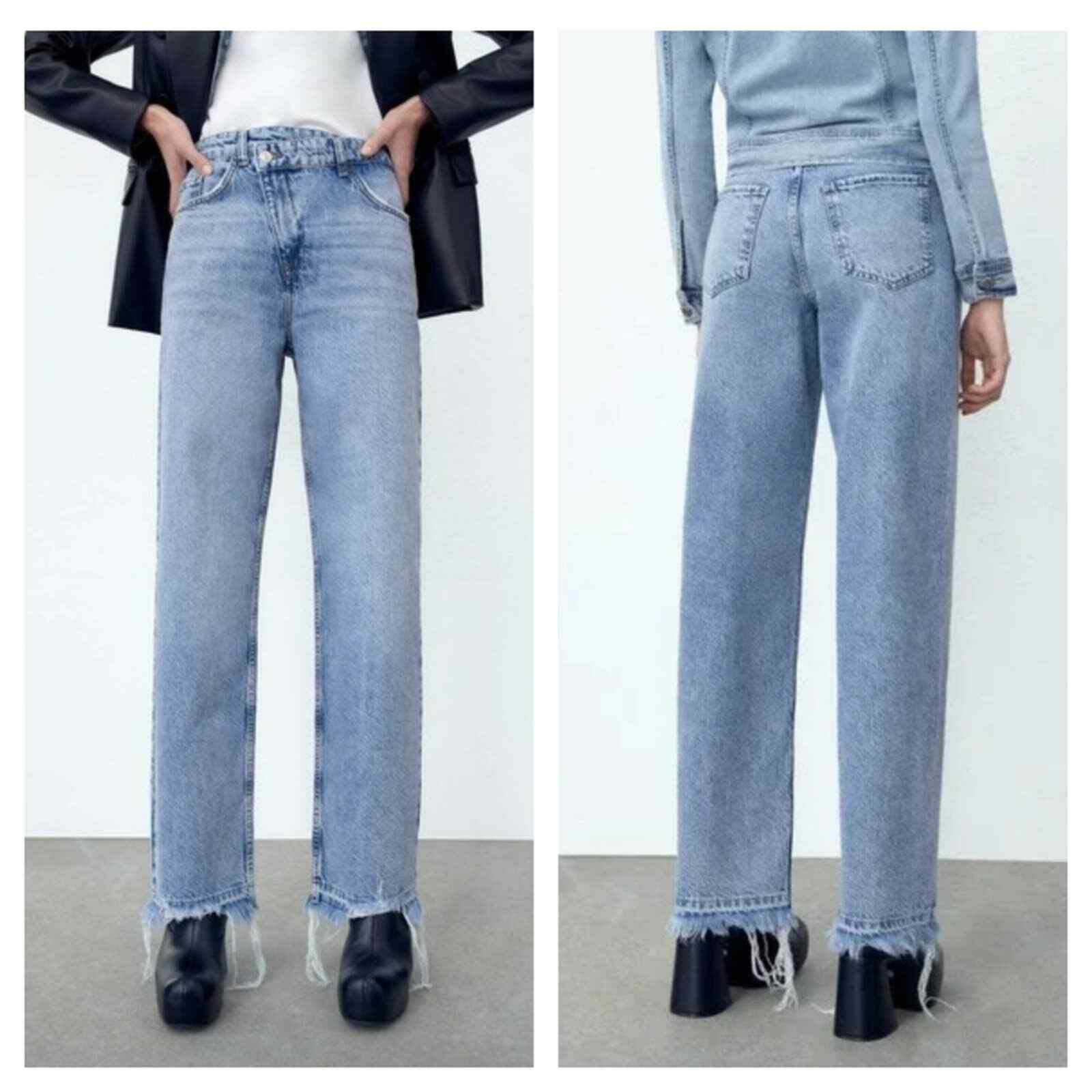 zara asymmetric jeans