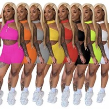womens two piece short sets